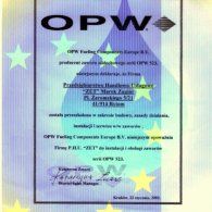 Deklaracja przeszkolenia w zakresie instalacji i sewisu zaworów OPW